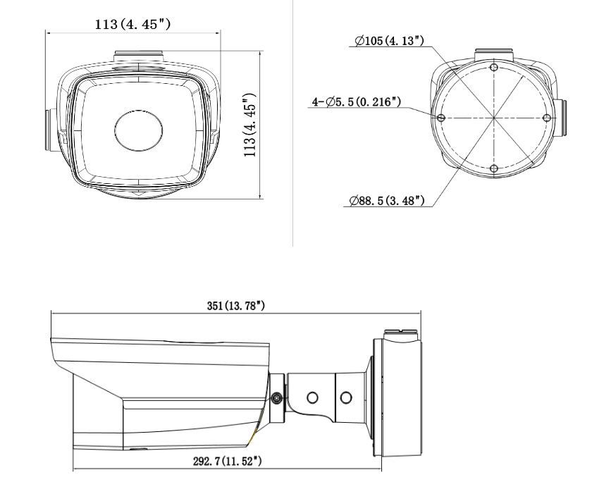 測(cè)溫型熱成像網(wǎng)絡(luò)筒型攝像機(jī)