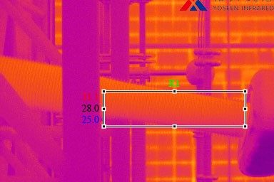 紅外熱像儀檢測船用輸熱管道