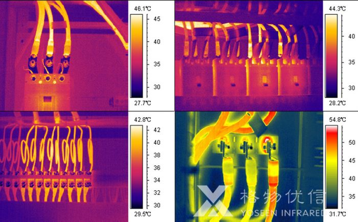 使用格物優(yōu)信卡片機(jī)紅外熱像儀檢測(cè)配電柜電路線(xiàn)發(fā)熱情況