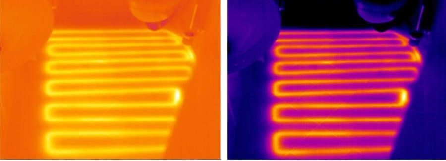 使用熱成像儀進行地暖系統(tǒng)檢測