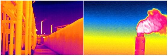 紅外熱像儀檢測氣體泄漏保障安全生產(chǎn)
