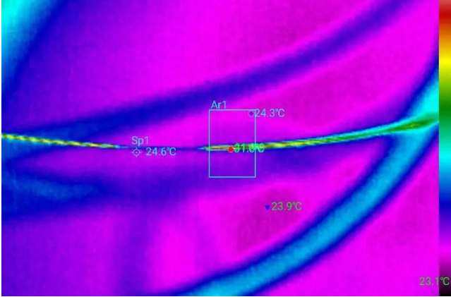 紅外熱像儀檢測光纖激光器的泵浦源溫度