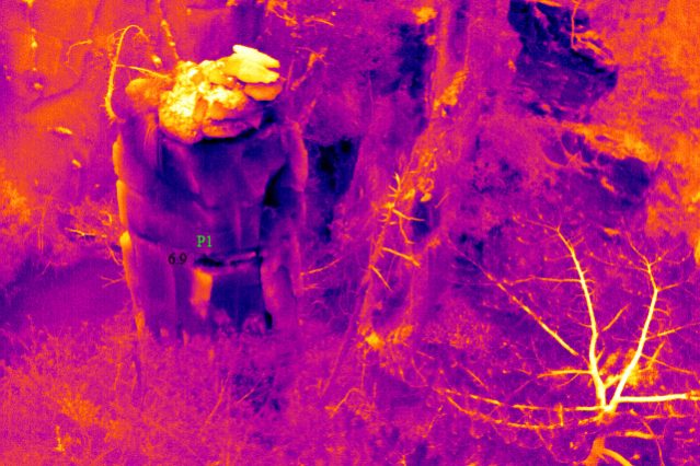 無(wú)人機(jī)搭載熱像儀拍攝效果