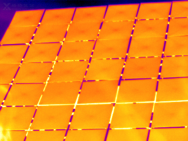 紅外測溫用于新能源電池板溫度研究